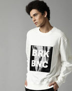 Typographic Print Crew-Neck sweatshirts by Break Bounce