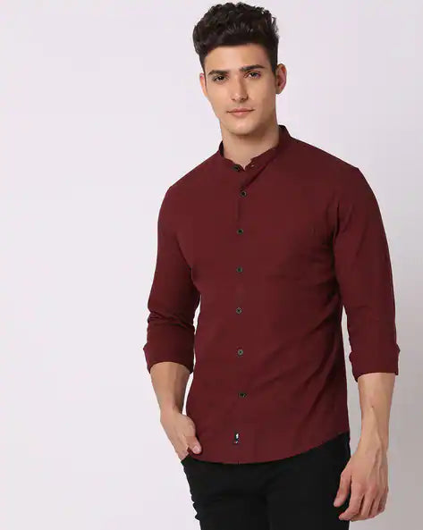 Cotton Slim Fit Shirt by Netplay