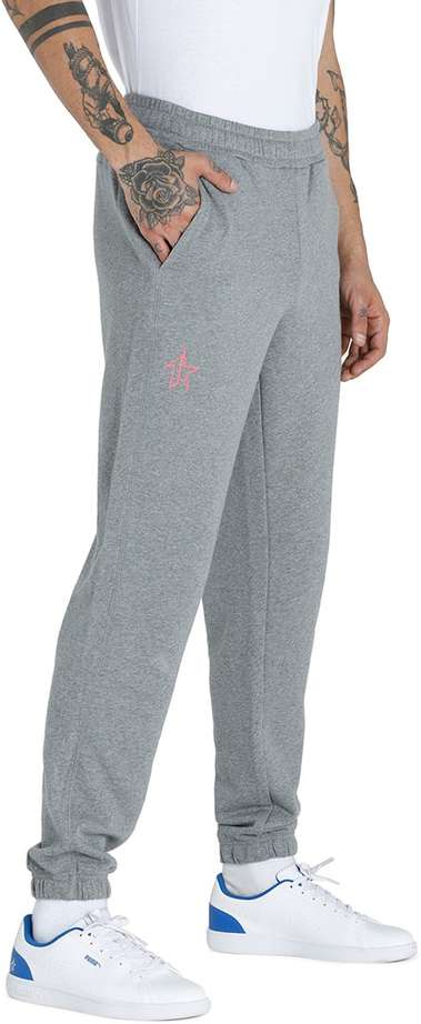 PUMA | Men Printed Grey Track pants