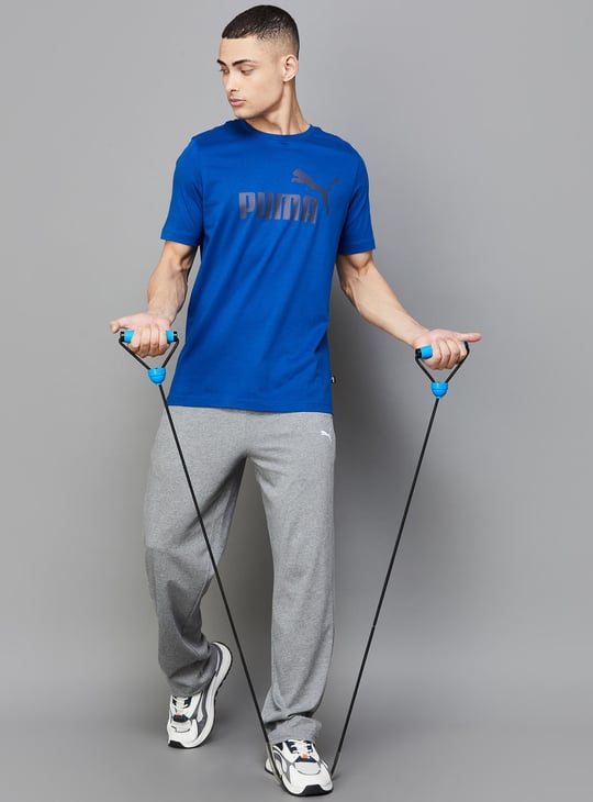 PUMA Men Printed Regular Fit Sports T-shirt