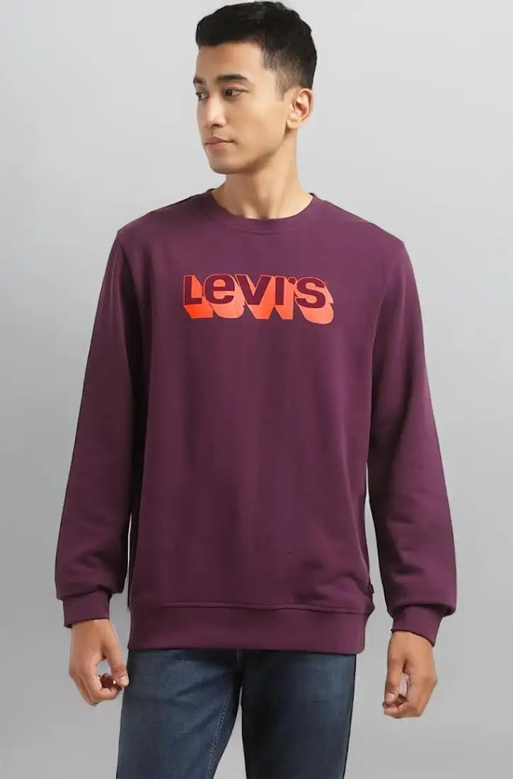 Logo Print Round-Neck Sweatshirt by Levi's