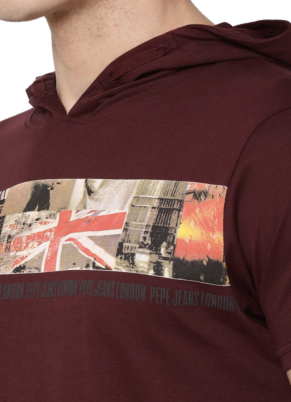 Warwick Ss Graphic Printed Hoodie T-Shirt by Pepe Jeans