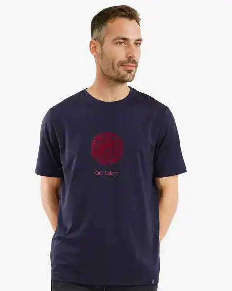 Men Graphic Print Regular Fit T-shirt by Rare Rabbit