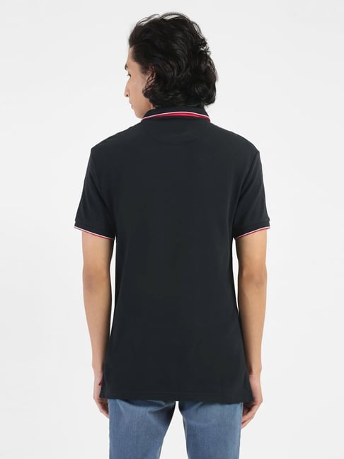 Levi's Blue Cotton Regular Fit Polo T-Shirt