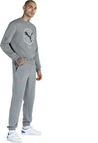 PUMA | Men Printed Grey Track pants