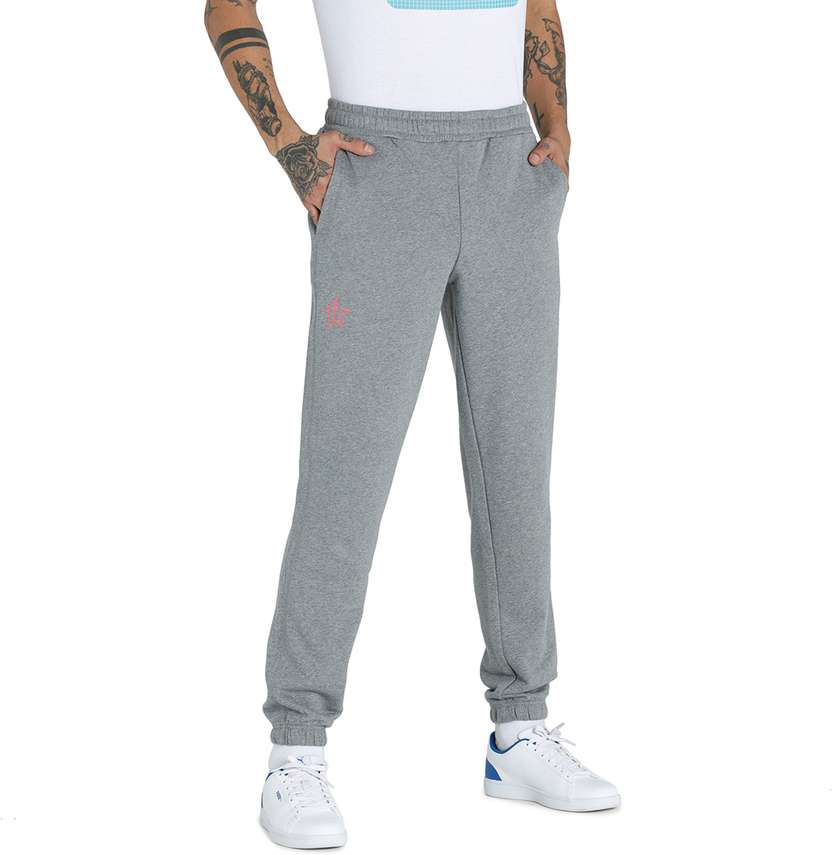 Men Printed Grey Track Pants by PUMA