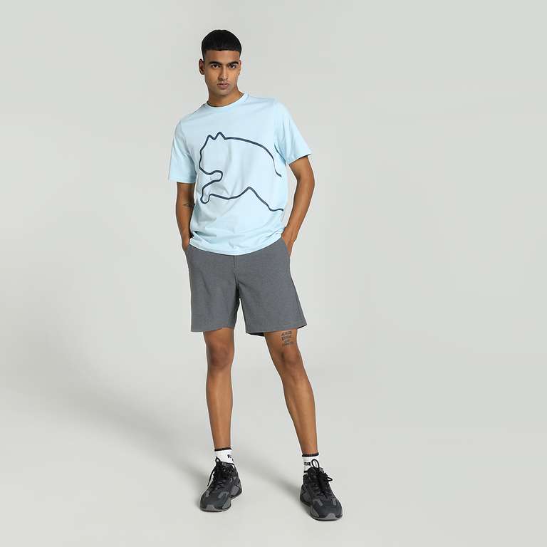 Puma printed crew neck t-shirt Blue