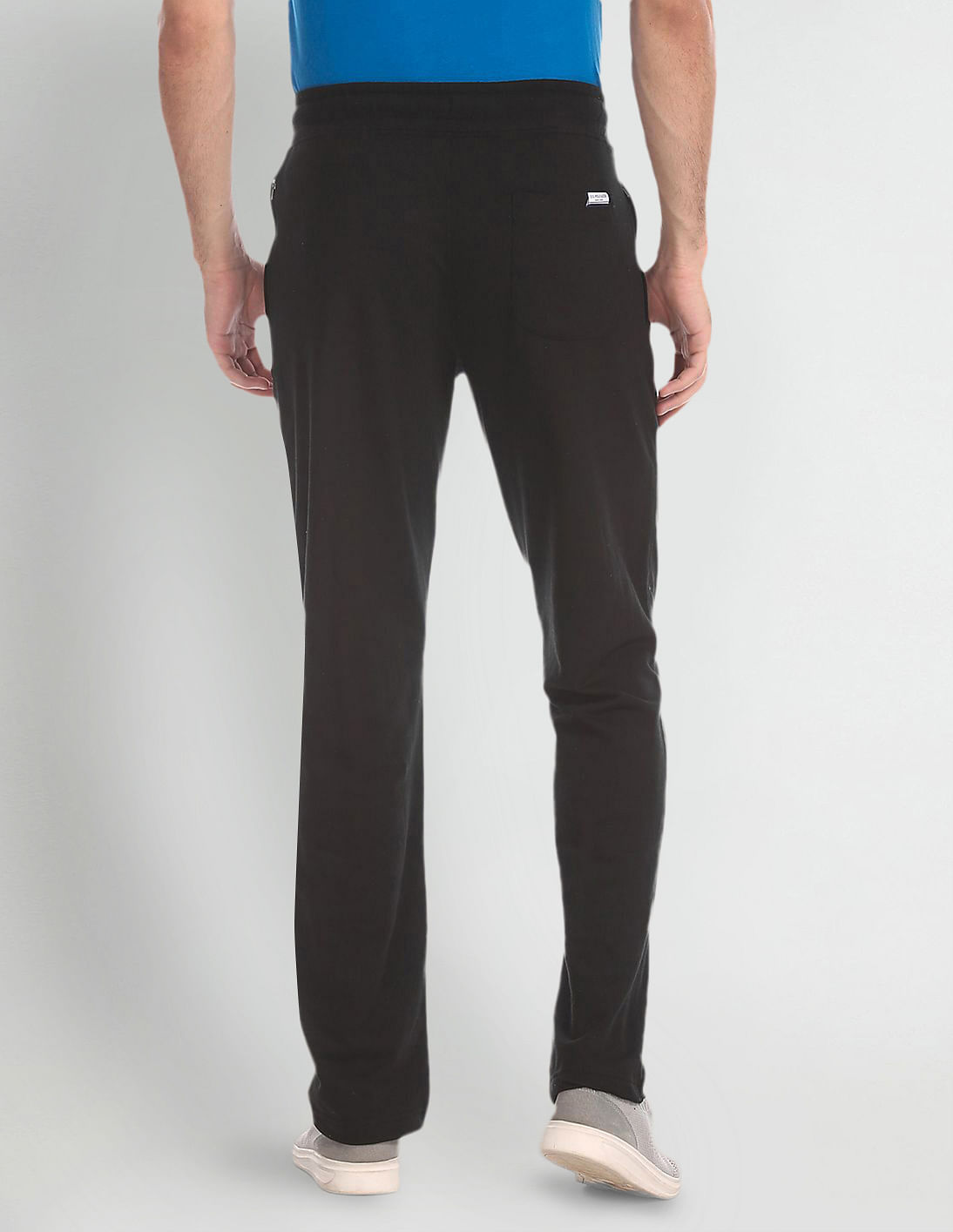 Comfort Fit Solid Cotton Polyester I673 Lounge Track Pants USPA
