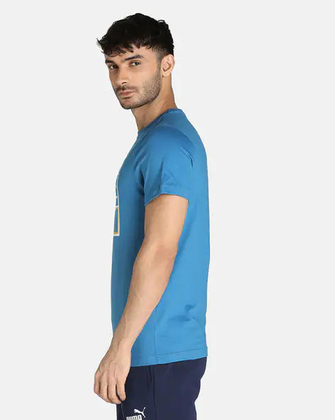Logo Print Crew-Neck T-shirt by Puma