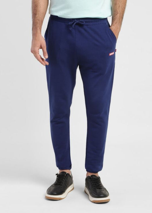 Men Navy Blue Regular Joggers by Levi's