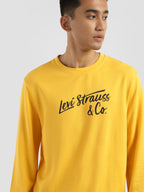 Levi's Red Cotton Regular Fit Printed Sweatshirt