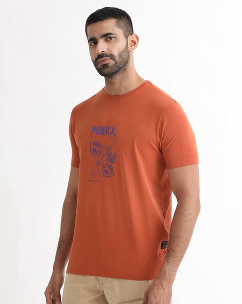Graphic Print Crew-Neck T-Shirt by Rare Rabbit