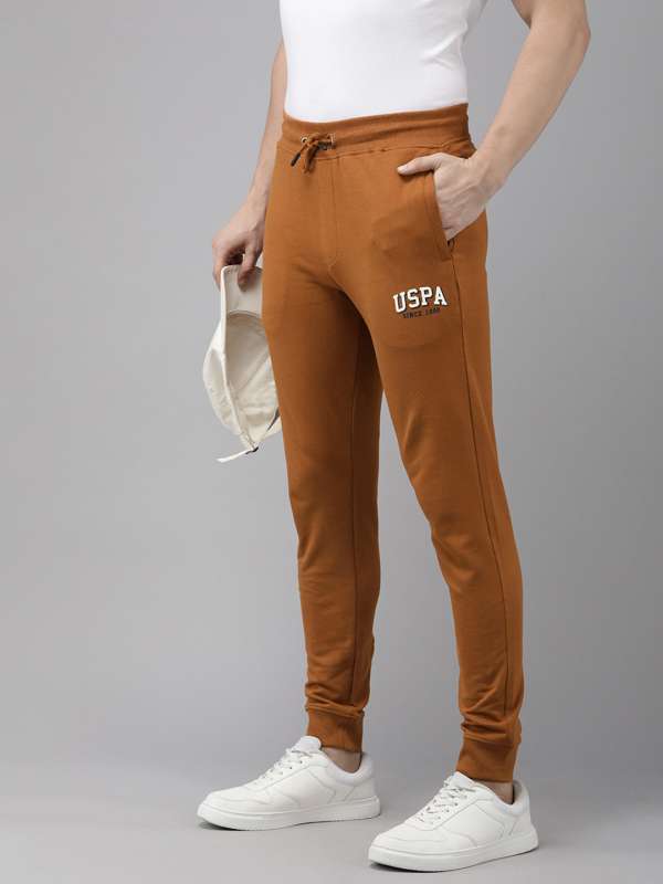 USPA pure cotton logo joggers