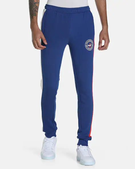 Men Brand Print Straight Joggers by PUMA