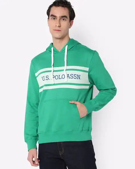 Hooded Cotton Sweatshirt by U. S. POLO ASSN.