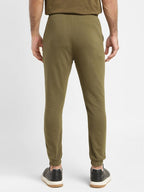 Levi's Hunter Olive Pure Cotton Regular Fit Logo Printed Joggers