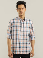 INDIAN TERRAIN Men Checked Slim Fit Casual Shirt