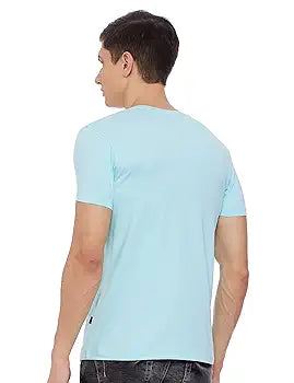 Spykar Men's Printed Slim Fit T-Shirt