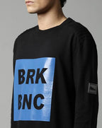 Typographic Print Crew-Neck sweatshirts by Break Bounce