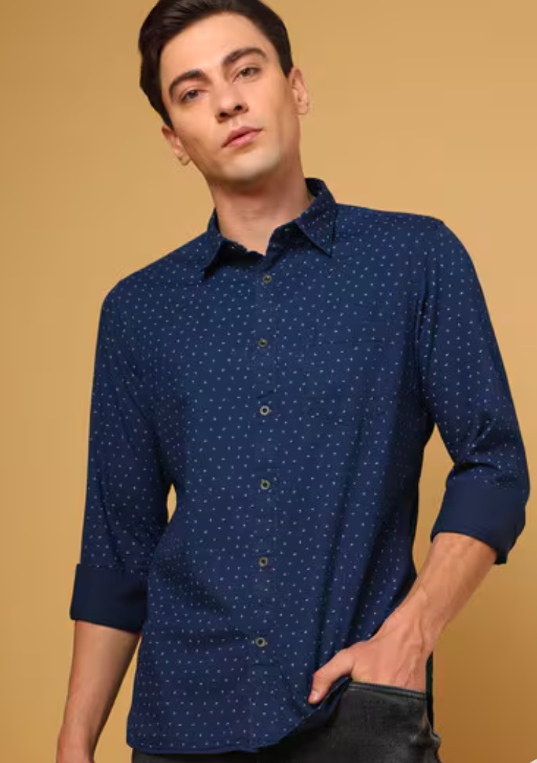 INDIAN TERRAIN regular fit micro print Shirt