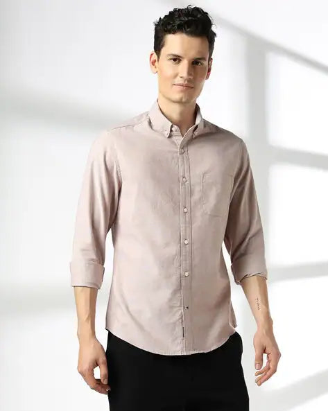 Men Slim Fit Shirt by Netplay