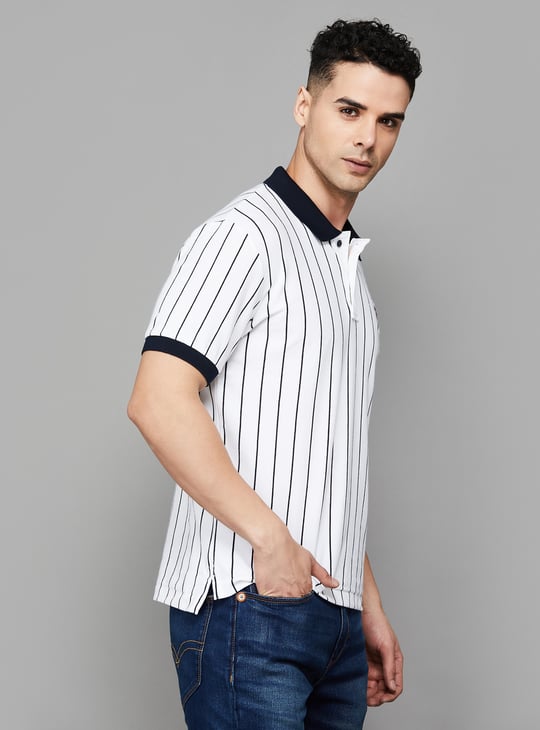 U.S.POLO ASSN. Striped Slim Fit Polo T-shirt