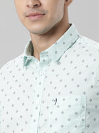 Men Printed Full Sleeve Cotton Shirt by Indian Terrain