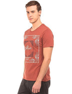 Printed Front Slubbed T-shirt by Flying Machine