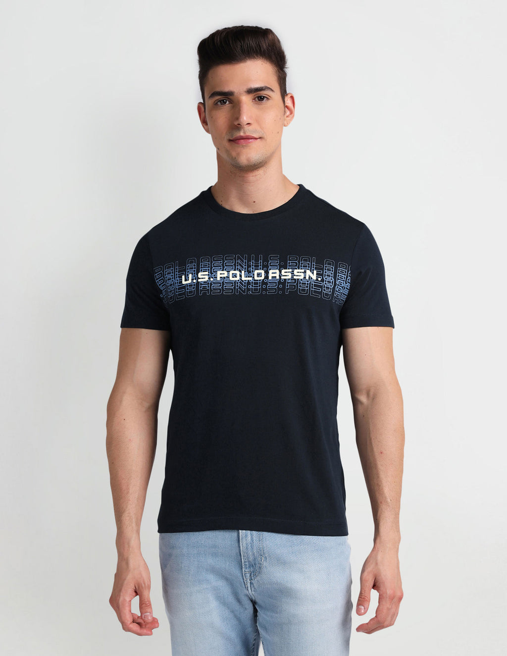 Muscle Fit Brand Print T-shirt by U. S. POLO ASSN.
