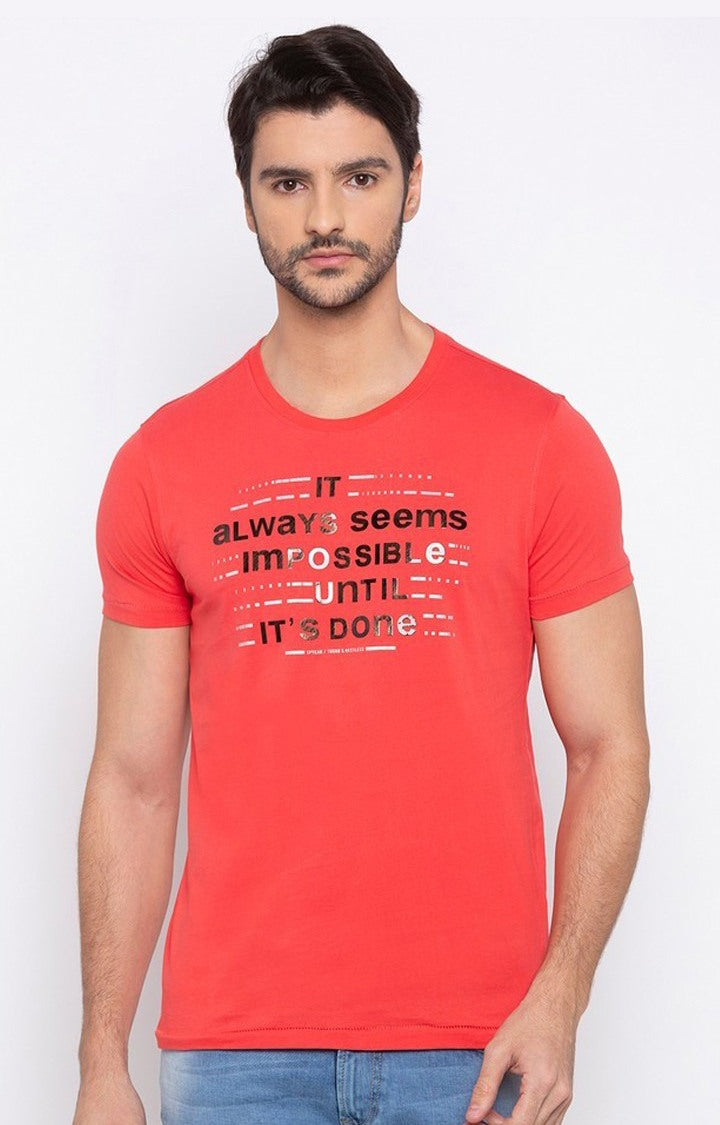 Spykar printed Slim fit t-shirt