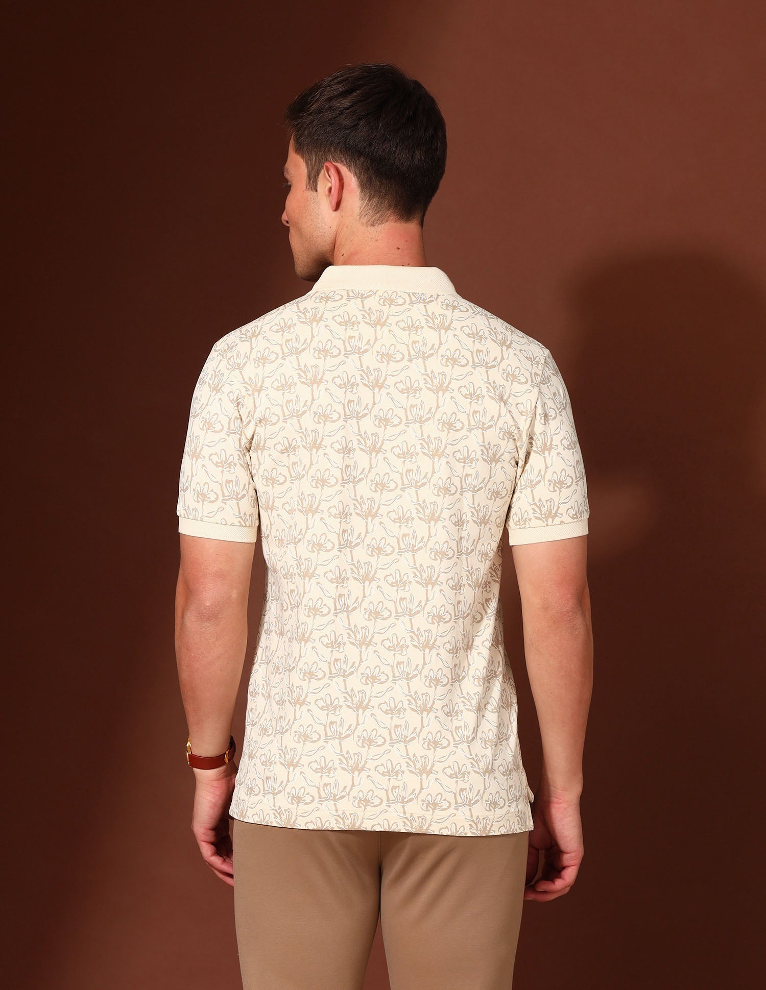 Floral Printed Working Holiday Polo Shirt USPA