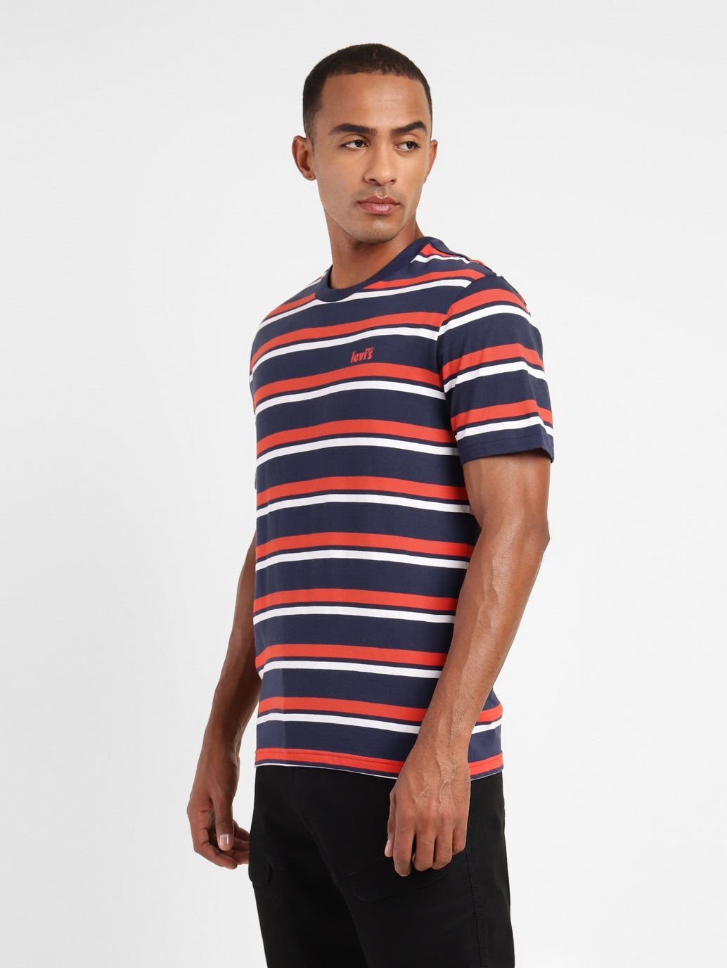 Men's Striped Crew Neck T-shirt by Levi's