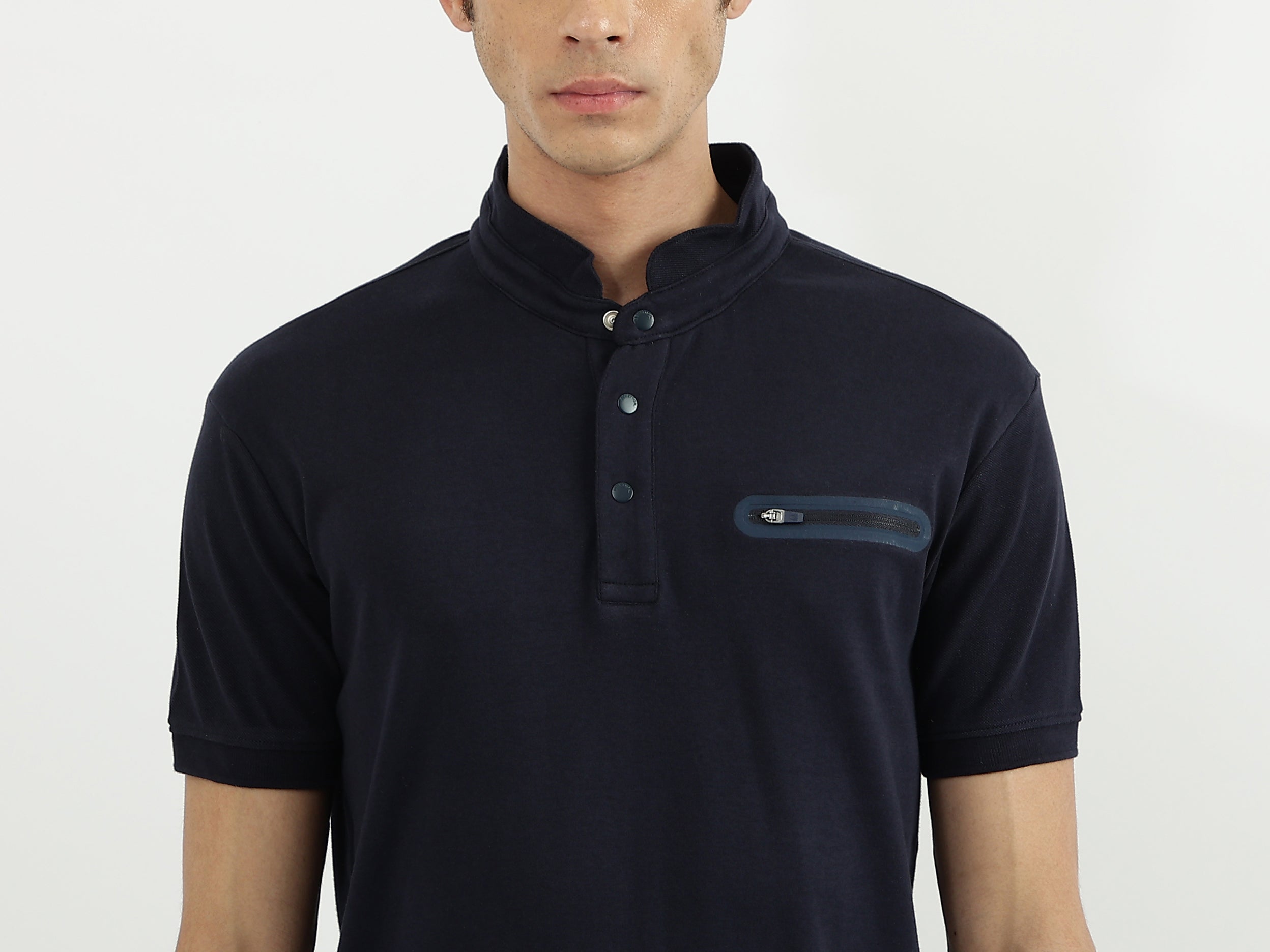 Men Solid Polo Neck Polo T-Shirt by United Colors of Benetton