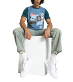 PUMA|RCB Blue Men's Athleisure Printed Regular Fit T-Shirt