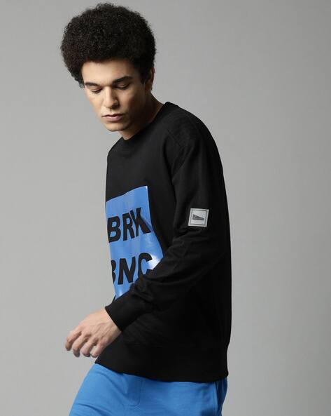 Typographic Print Crew-Neck sweatshirts by Break Bounce