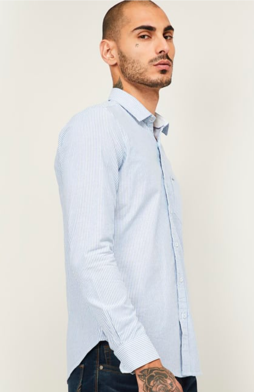 KILLER Men Striped Full Sleeves Slim Fit Casual Shirt