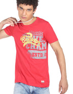 Slim Fit Crew Neck T-shirt By Flying Machine
