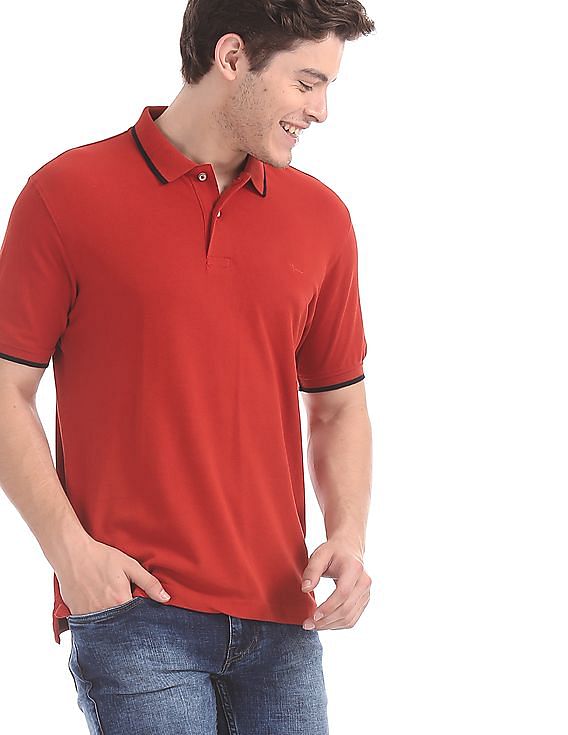 FLYING MACHINE REGULAR FIT POLO T-SHIRT