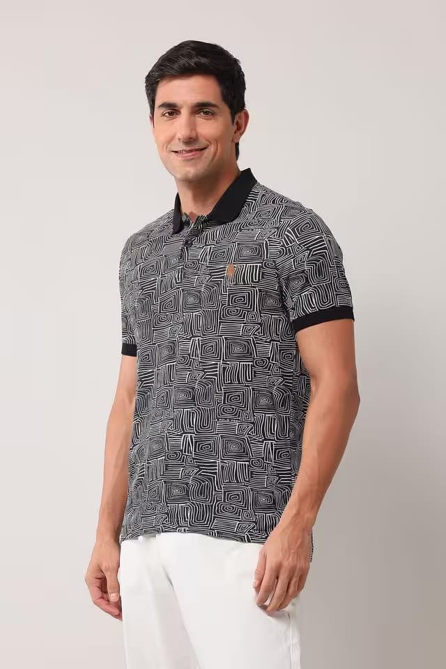 USPA printed cotton men's tshirt