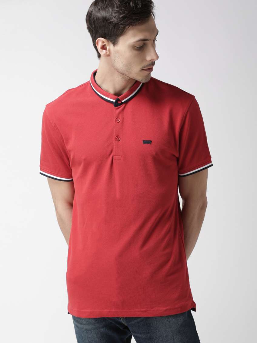 Levi's Blue Cotton Regular Fit Polo T-Shirt