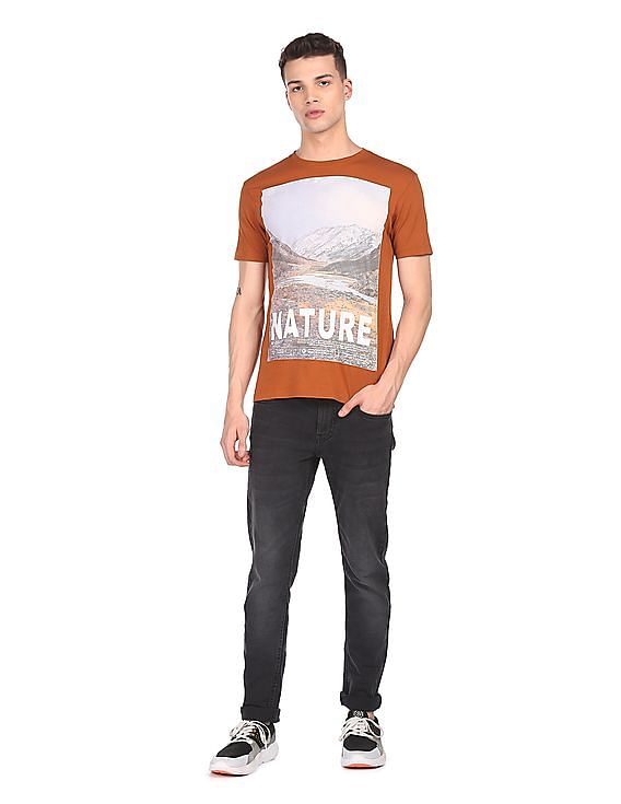 Flying Machine printed slim fit t-shirt