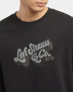 Levi's Red Cotton Regular Fit Printed Sweatshirt
