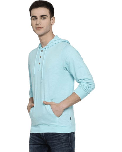 Slim Fit Hooded T-Shirt with Kangaroo Pockets - Apparel For Less